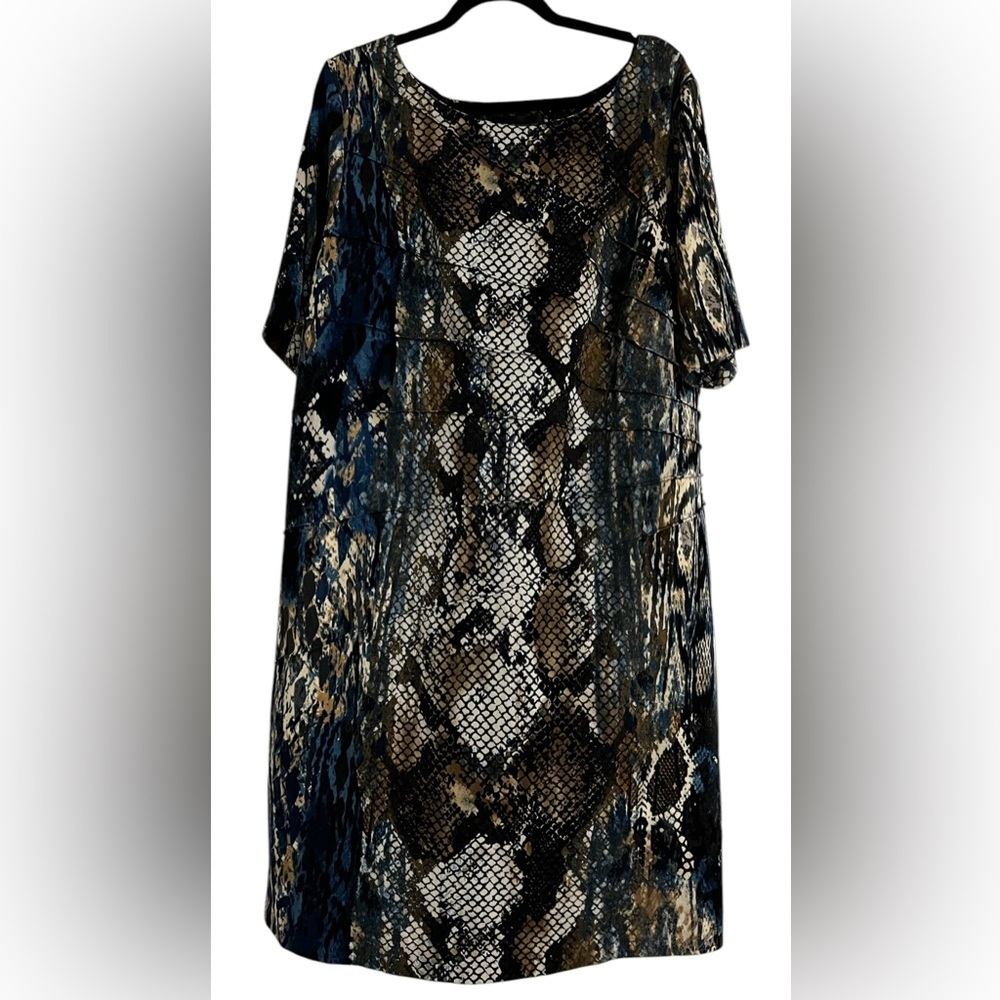 Vintage Connected Woman Midi Dress Short Sleeve